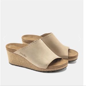 Birkenstock Namica Rivets Sandcastle Wedge Sandals